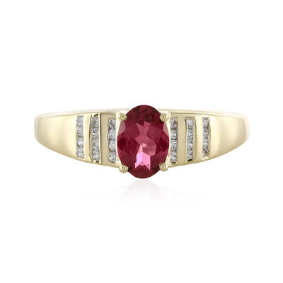 Anillo en oro con Turmalina rosa (Adela Gold)