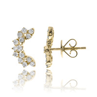 Pendientes en oro con Diamante I1 (H)  (CIRARI)
