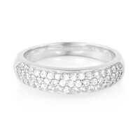 Anillo en plata con Zafiro blanco