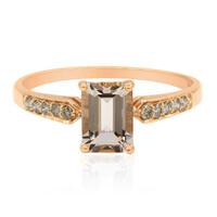 Anillo en oro con Morganita