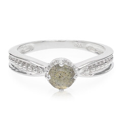 Anillo en plata con Espectrolita