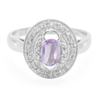 Anillo en plata con Amatista de Bolivia