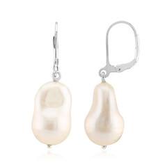 Pendientes en plata con Perla blanca Freshwater (TPC)