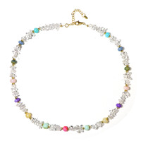 Collar en plata con Cuarzo blanco (Riya)