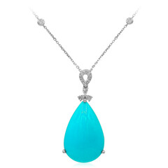 Collar en oro con Turquesa bella durmiente (CIRARI)