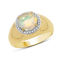 Anillo en oro con Ópalo Welo AAA (AMAYANI)