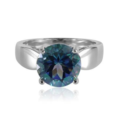 Anillo en plata con Topacio Neptuno
