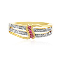 Anillo en plata con Espinela rosa