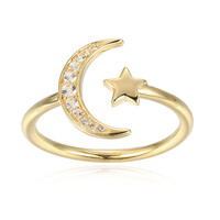 Anillo en plata con Topacio blanco