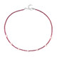 Collar en plata con Cuarzo rosa