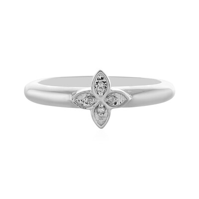 Anillo en plata con Diamante I4 (J)