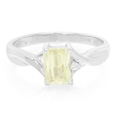 Anillo en plata con Cuncita amarillo canario
