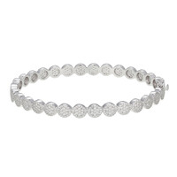Brazalete en plata con Zircón (Adela Silber)