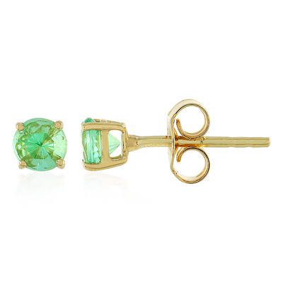 Pendientes en oro con Esmeralda de Colombia