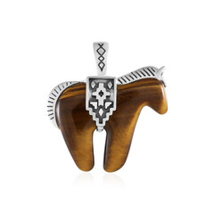Colgante en plata con Ojo de tigre (Desert Chic)