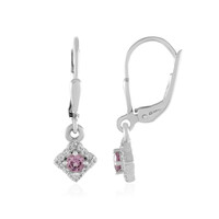 Pendientes en plata con Granate de Malaya