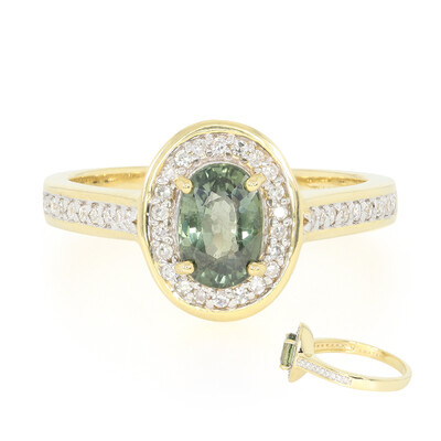 Anillo en oro con Zafiro no calentado (AMAYANI)