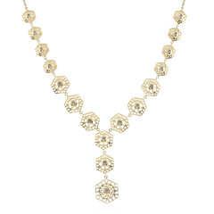 Collar en oro con Diamante champán I2 (Ornaments by de Melo)