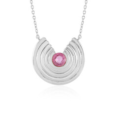 Collar en plata con Zafiro rosa de Madagascar (de Melo)