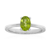 Anillo en plata con Peridoto de Birmania