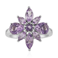 Anillo en plata con Amatista