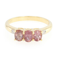 Anillo en oro con Zafiro Padparascha no calentado (AMAYANI)
