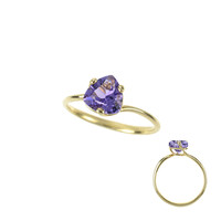 Anillo en oro con Amatista