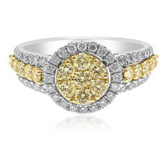 Anillo en oro con Diamante amarillo SI2 (CIRARI)