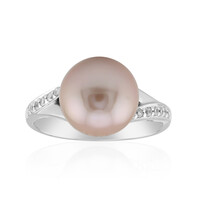 Anillo en plata con Perla Ming púrpura (TPC)