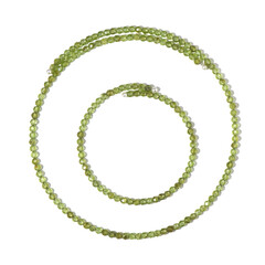 Set en acero con Peridoto (Riya)