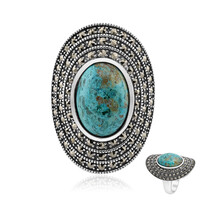 Anillo en plata con Crisocola (Annette classic)