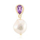 Colgante en plata con Perla blanca Freshwater