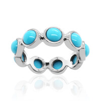 Anillo en plata con Turquesa bella durmiente (Anne Bever)