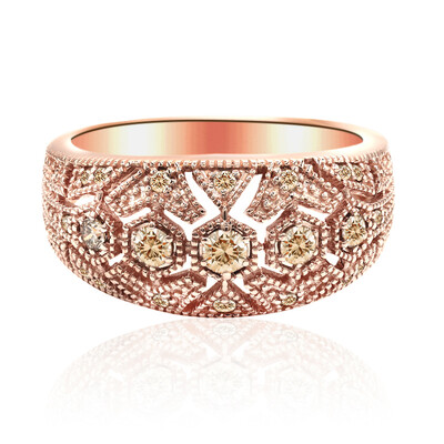 Anillo en oro con Diamante rosa de Francia de Argyle SI1 (Annette)