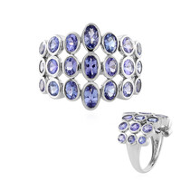 Anillo en platino con Tanzanita (KM by Juwelo)