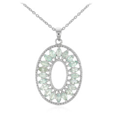 Collar en plata con Turmalina Paraíba de Brasil