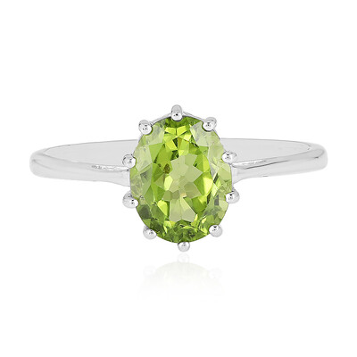 Anillo en plata con Peridoto