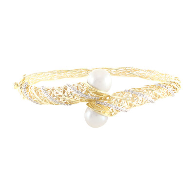 Brazalete en oro con Perla Freshwater (Ornaments by de Melo)