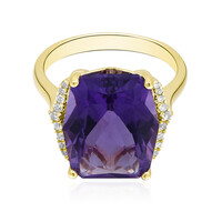 Anillo en oro con Amatista