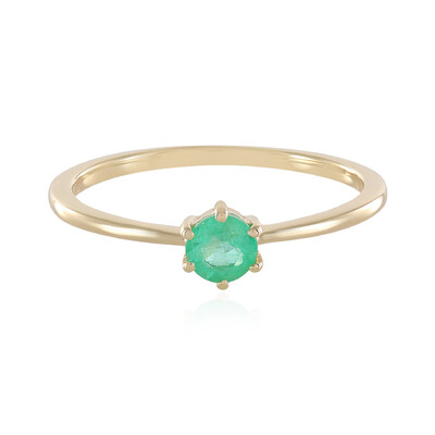 Anillo en oro con Esmeralda de Colombia