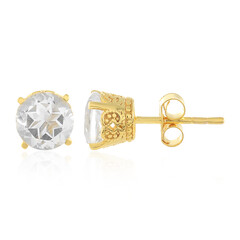 Pendientes en plata con Cuarzo blanco