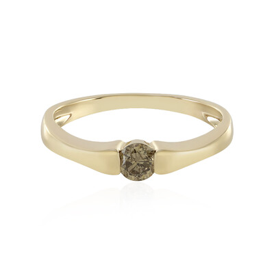 Anillo en oro con Diamante chocolate I1