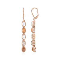 Pendientes en plata con Piedra de Luna blanca (KM by Juwelo)