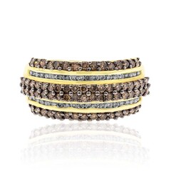 Anillo en oro con Diamante chocolate SI2 (CIRARI)