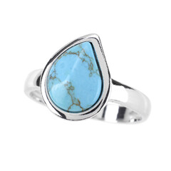 Anillo en plata con Turquesa