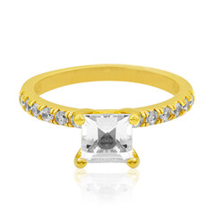 Anillo en plata con Topacio blanco