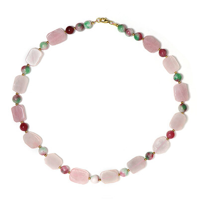 Collar en plata con Hematita dorada