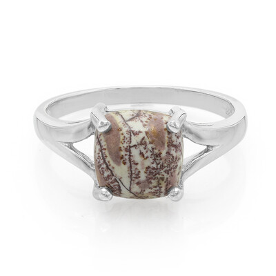 Anillo en plata con Jaspe Sonoran dendritas