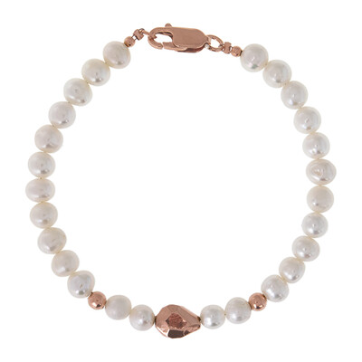 Brazalete en plata con Perla Freshwater (Joias do Paraíso)