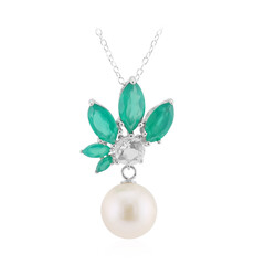 Collar en plata con Perla blanca Freshwater